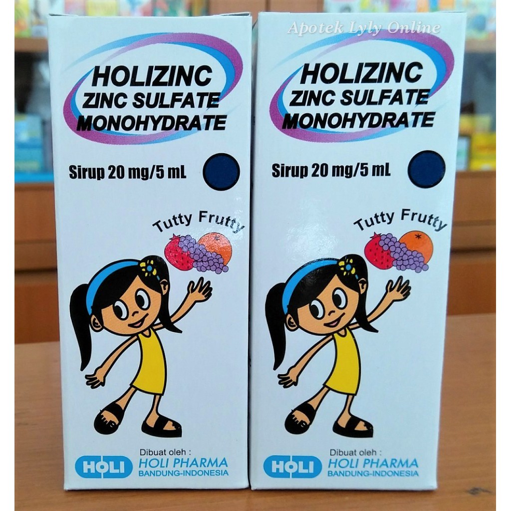 Holizinc Holizink sama dengan Zinkid Zink Zinc Syrup