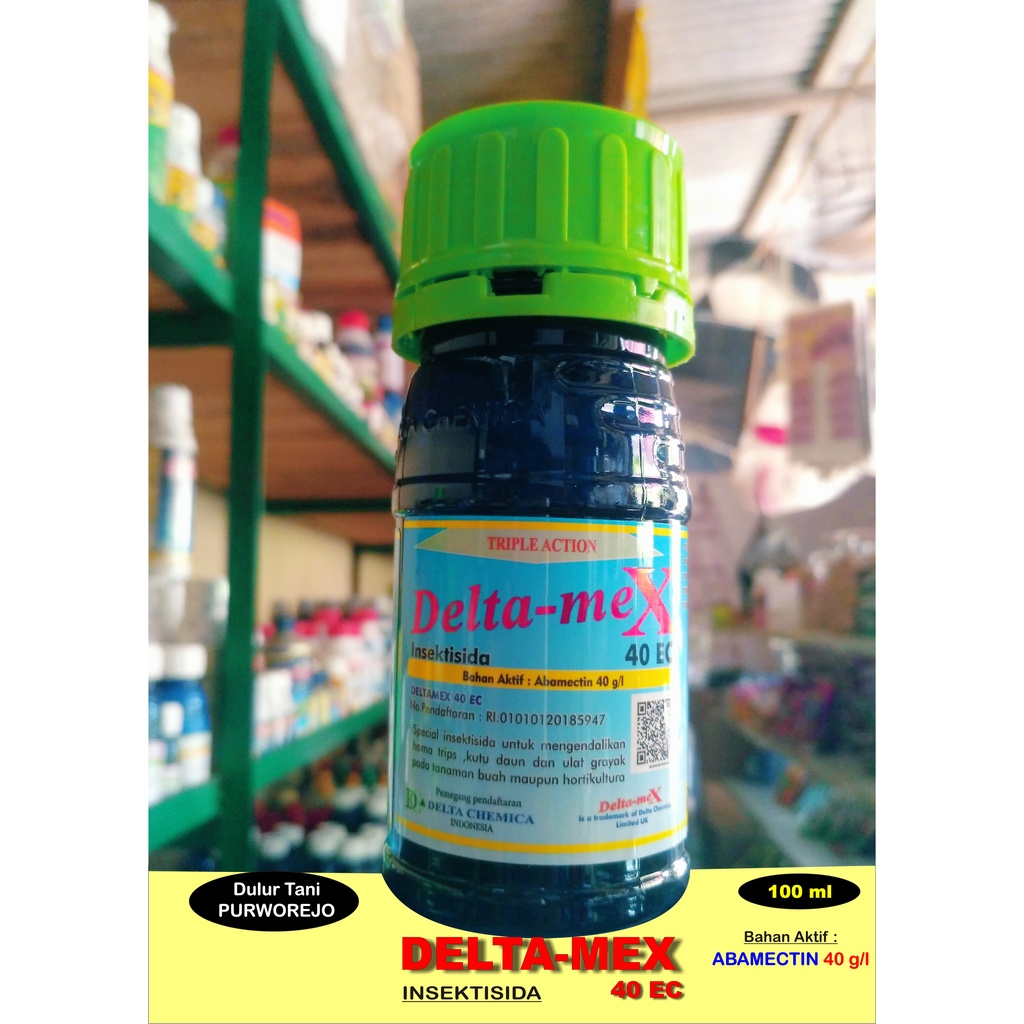 Insektisida DELTA-MEX 100 ml Bahan Aktif Abamektin 40 g/l