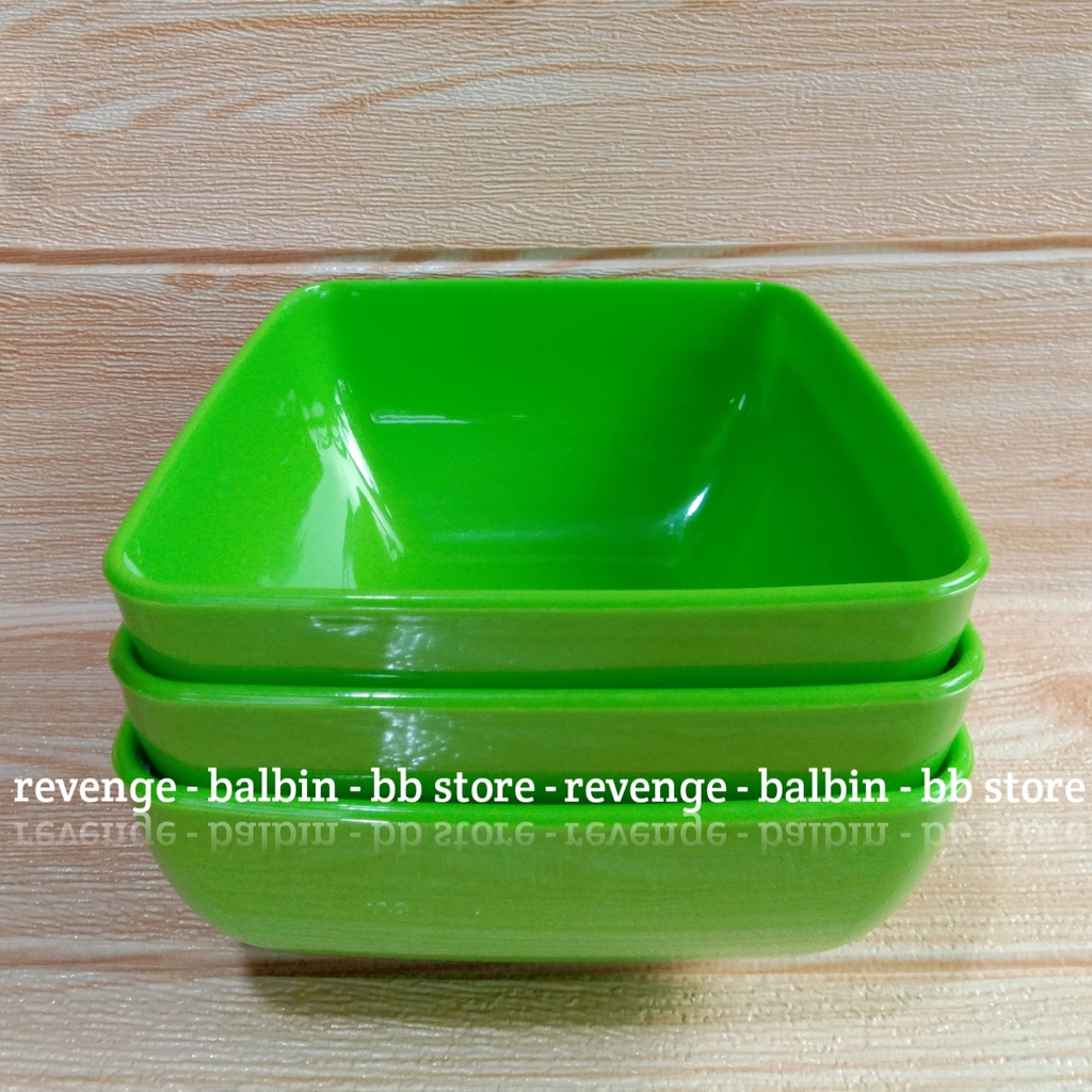 3 pcs mangkuk square semi melamin - mangkuk segi - mangkuk kotak - mangkuk mie - mangkuk sup termurah(bisa cod/bayarditempat)