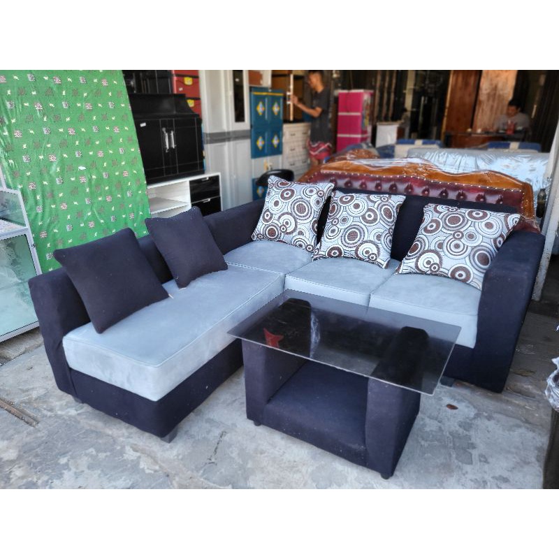 Jual Sofa L Putus Sofa L Minimalis Sofa Sudut Ruang Tamu Mewah Shopee Indonesia