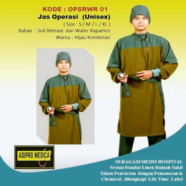 Jas Operasi rumah sakit baju operasi baju bedah Jas bedah medis