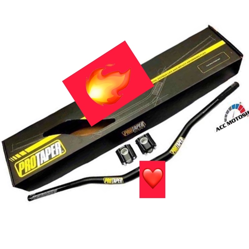 Stang Fatbar Protaper EVO type Low Hitam Black + Reser Stang