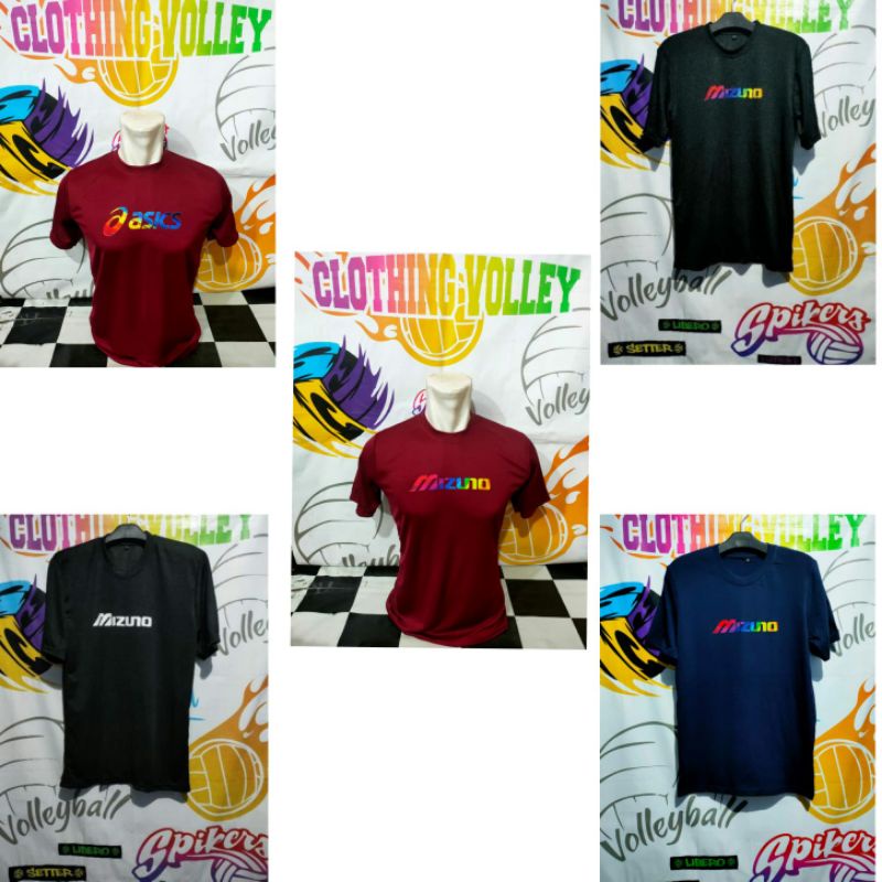 kaos cowo dryfit volli kaos olahraga milano runing joging