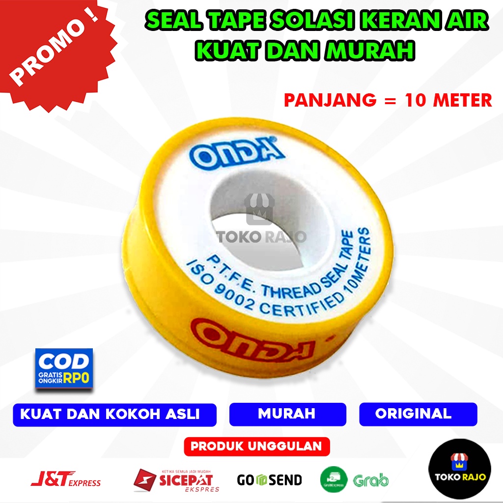 Jual Sealtape Seal Tape Onda Asli Seltip Isolasi Solatif Kran Air Onda Shopee Indonesia