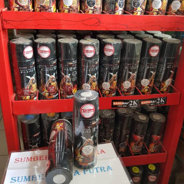 cat samurai Y3 silver metalik yamaha pilok pylok pylox cat semprot aerosol
