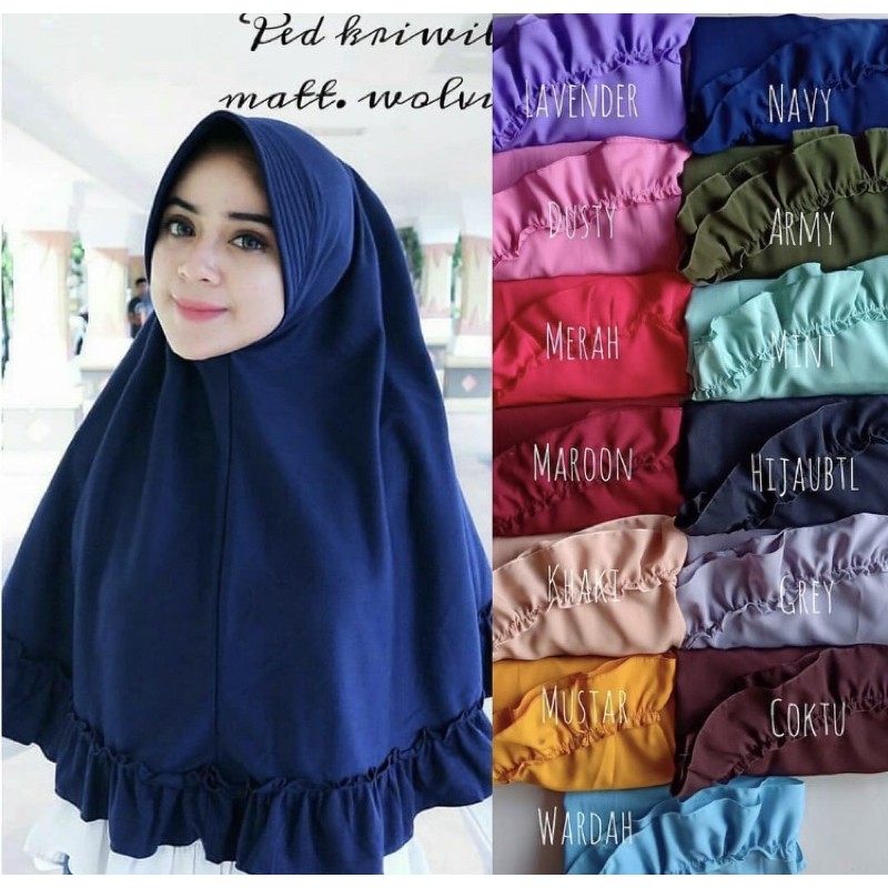 Bergo Pet Kriwil | Atika Hijab
