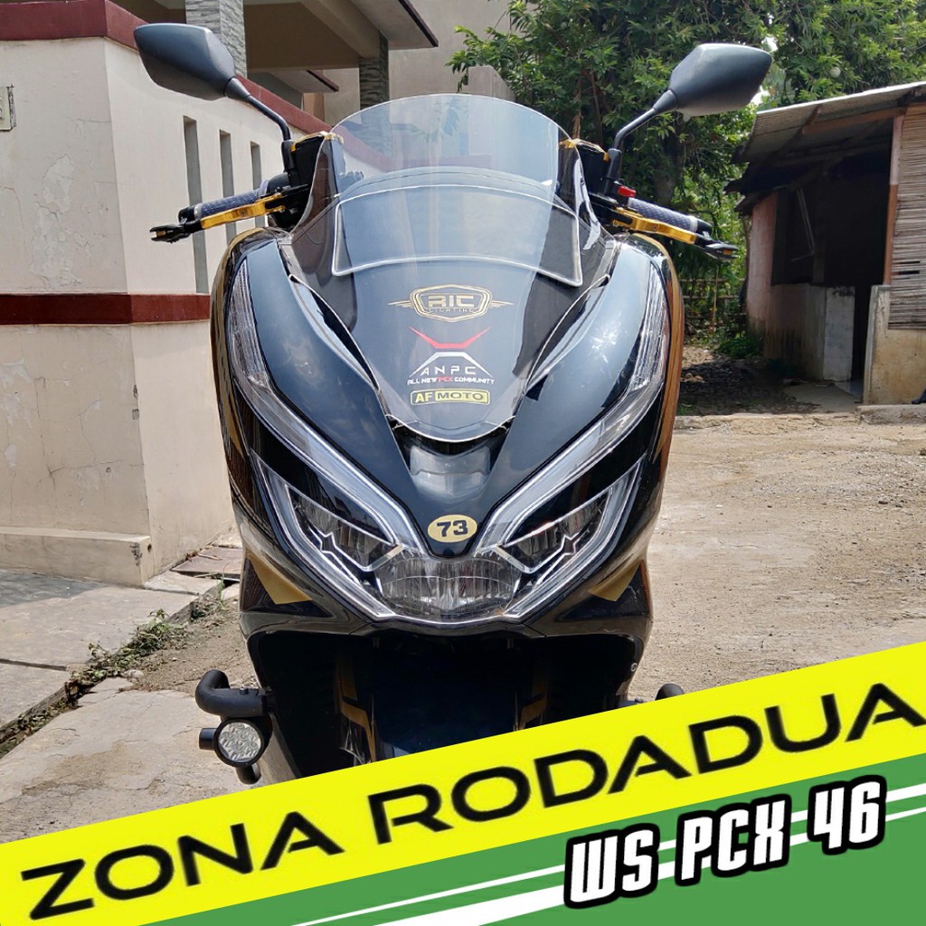 Jual WINDSHIELD HONDA PCX 2018 STANDAR 46CM VISOR HONDA PCX LOKAL CLEAR