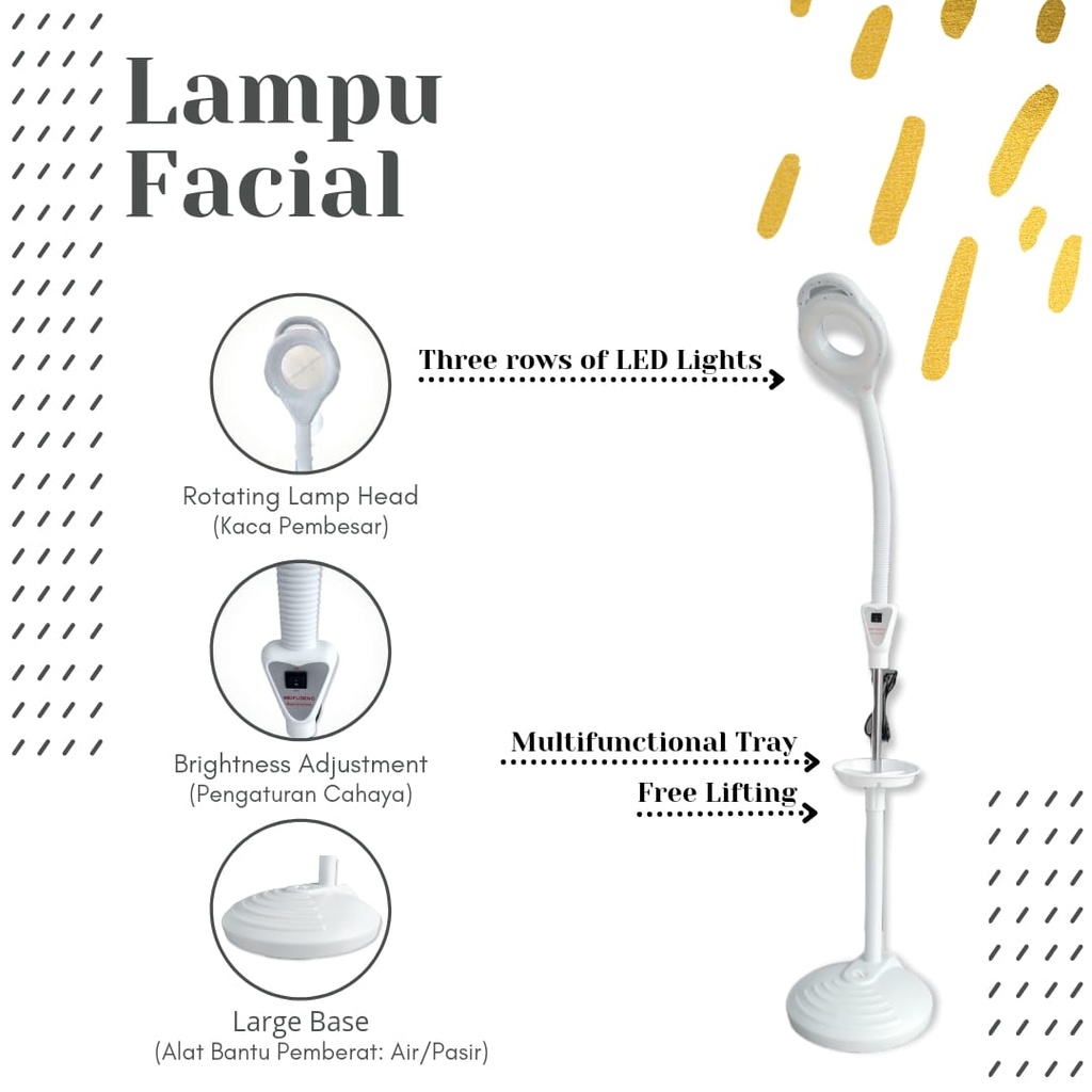 Lampu facial led buat klinik kecantikan salon dokter gigi dll