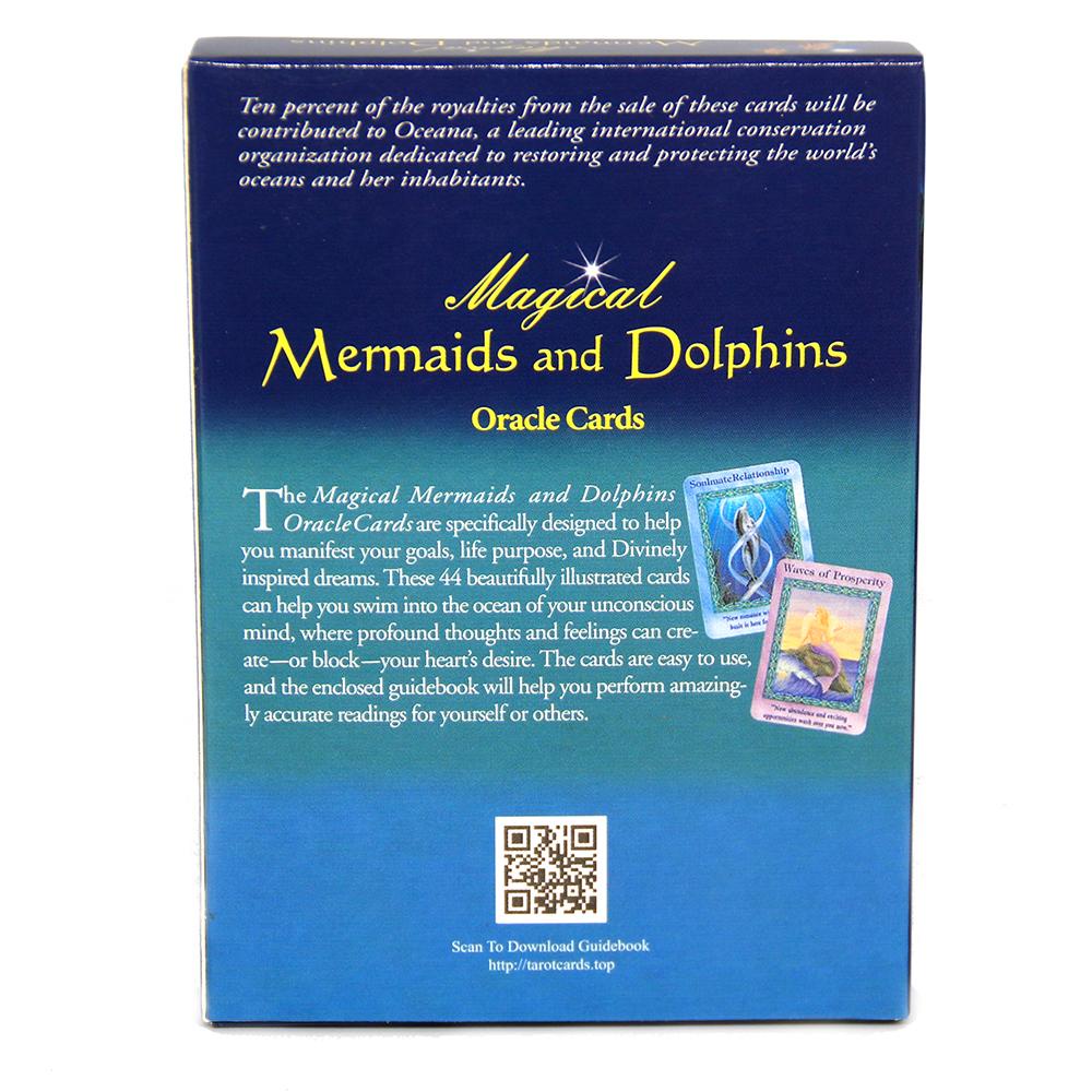 【 ELEGANT 】 Magical Mermaids and Dolphin Board Game Kartu Tarot 44-Card Inspire Dreams