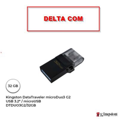 Flashdisk Kingston 32GB USB 3.2 OTG microDuo3 G2 DTDUO3G2/32GB