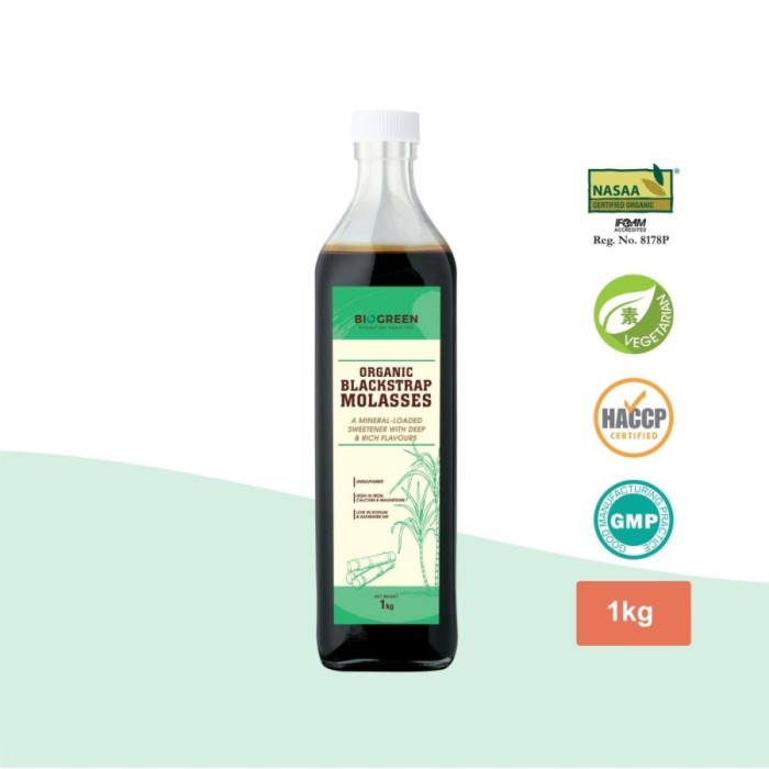

Biogreen Organic Blackstrap Molasses 1 Kg