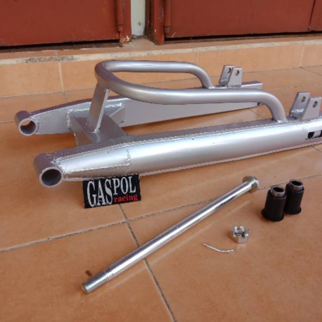 Jual Swing Arm Oval Rx King Capit Urang Oval Bahan Besi Las-Lasan Kuat Mentah Finishing Silver