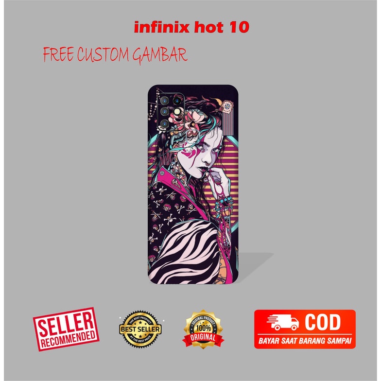 GARSKIN/STICKER HANDPHONE INFINIX HOT 10 CUSTOM