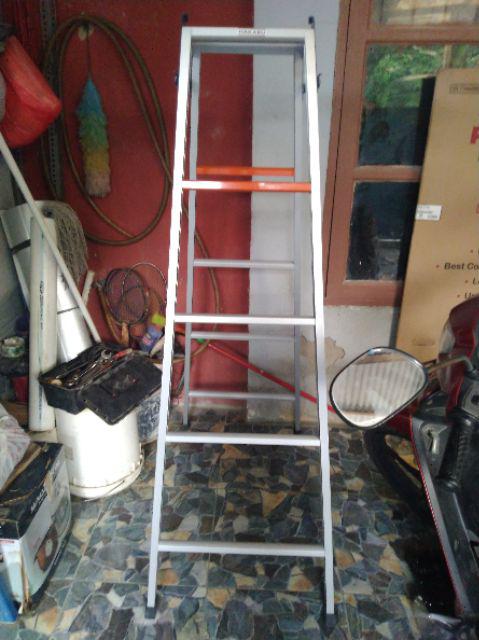 Khusus Grab / Go-send Tangga Lipat Alumunium Aluminium 2 Fungsi 150 Cm