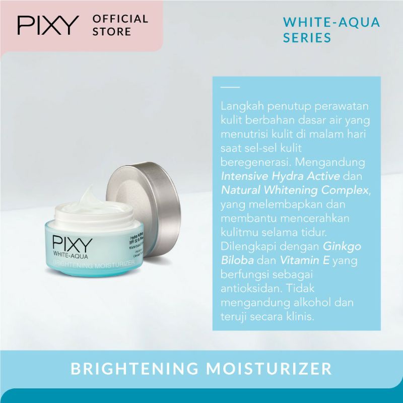 Pixy White Aqua Brightening Moisturizer 18 gr ~ ORIGINAL 100%