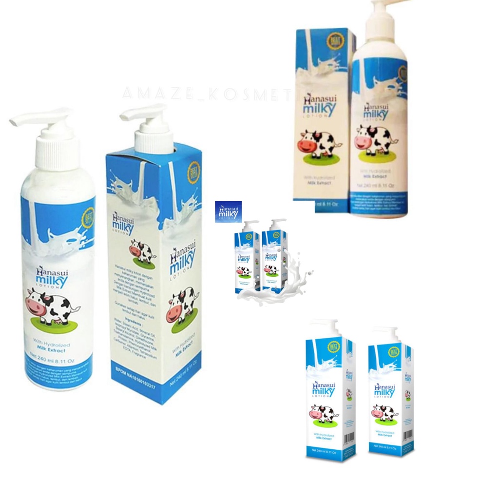 BODY LOTION HANASUI / HANDBODY HANASUI BPOM BODY LOTION MILKY HANASUI / LOTION MILK (BPOM)