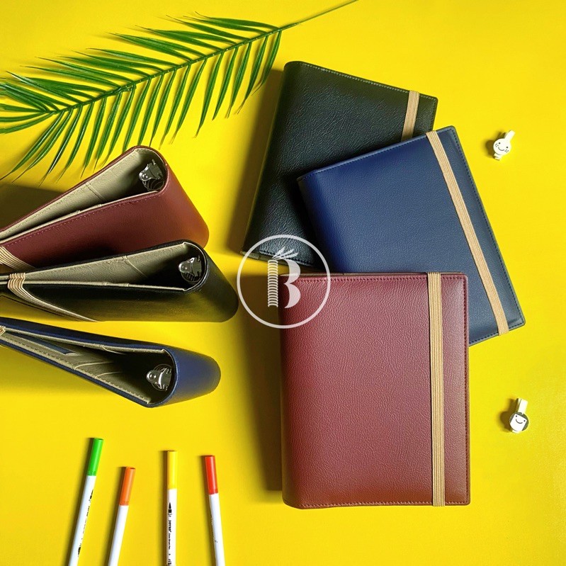 

GRATIS KERTAS Bindermu READY Binder Plain Two Tones With Strap A5 20ring B5 26ring Vintage