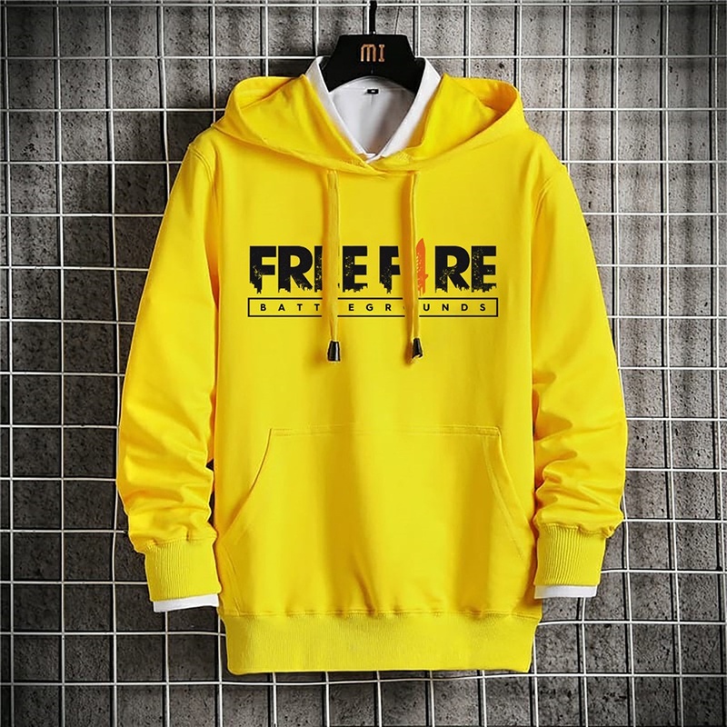 Lilipop.id Sweater Pria Free Fire PUBG Hoodie Jumper