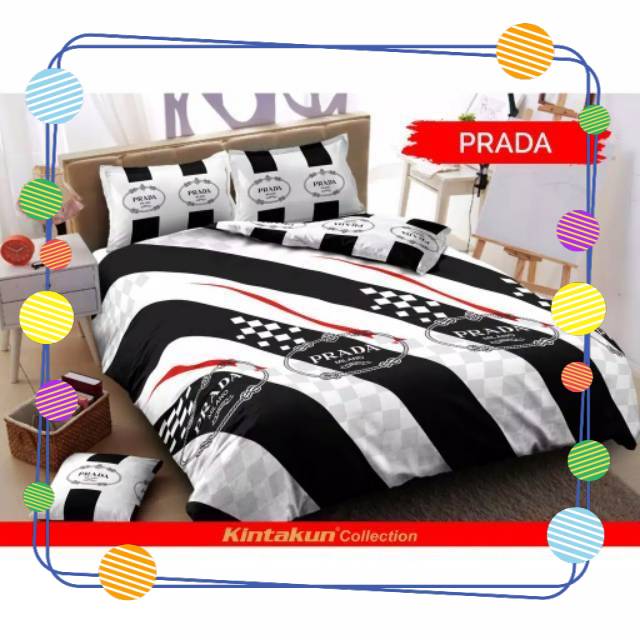 Sprei kintakun deluxe uk180 motif  NANCY, HAVANA,SMURF,PERADA