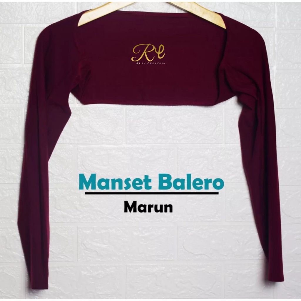 MANSET TANGAN COTRAY/MANSET SAMBUNG BOLERO-Maroon