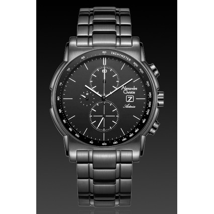 Alexandre Christie Ac6470 All Black, Jam Tangan Pria, Original