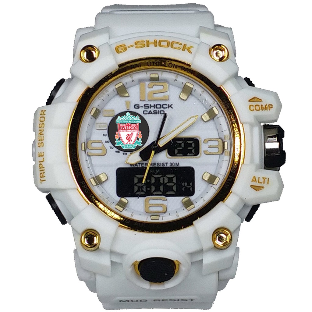 Exclusive Jam LIVERPOOL Double Time (Full Putih List Gold)