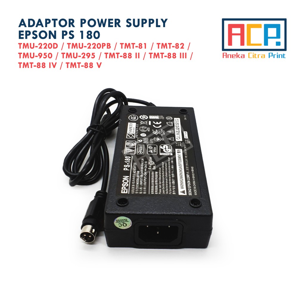 Adaptor Power Supply Epson TMU220 PS 180 / TM U220 PS180 - New Original