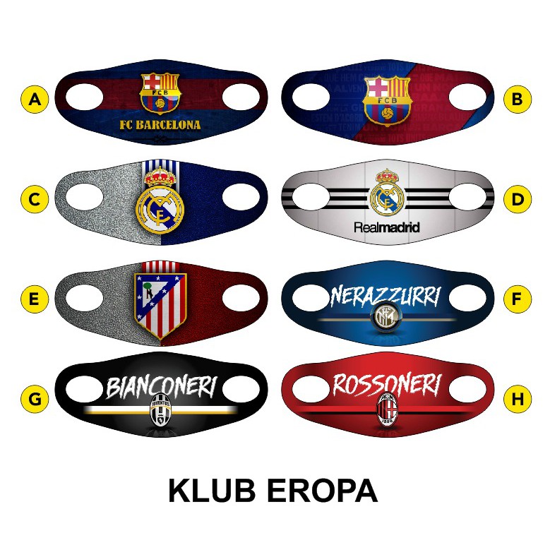 [COD] MASKER SCUBA PREMIUM MASKER SCUBA MOTIF CLUB BOLA