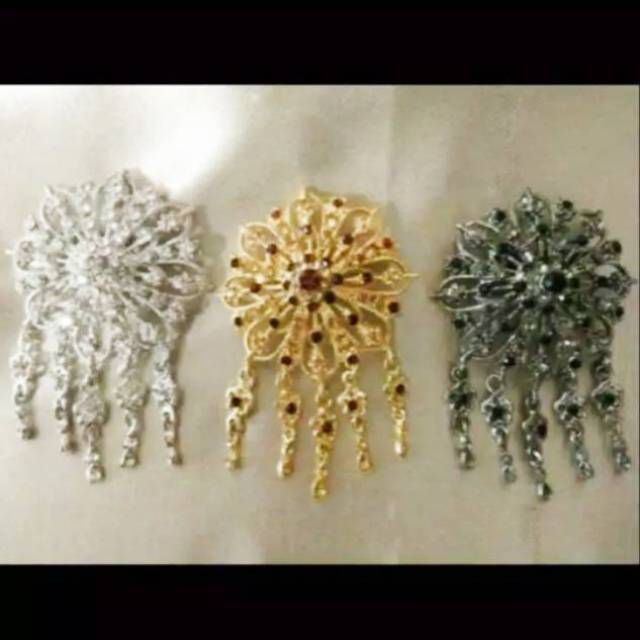 chandrasurya BROS KEBAYA 547 Jurai Etnik Jogja Full Mata Aksesoris Wanita Korea Cantik Hijab Pesta-4