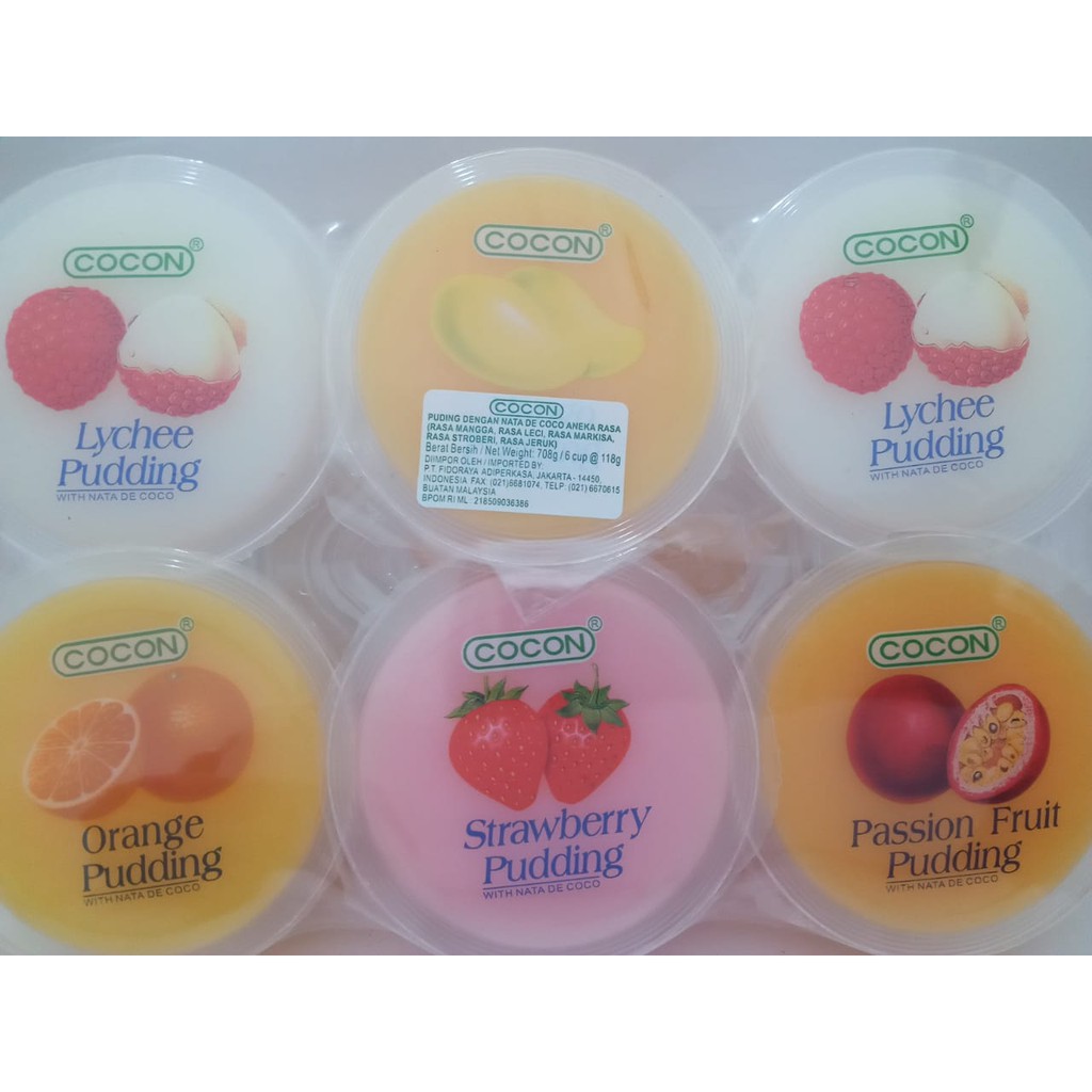 

Cocon Nata Decoco Puding Mixed 6 X 118gr