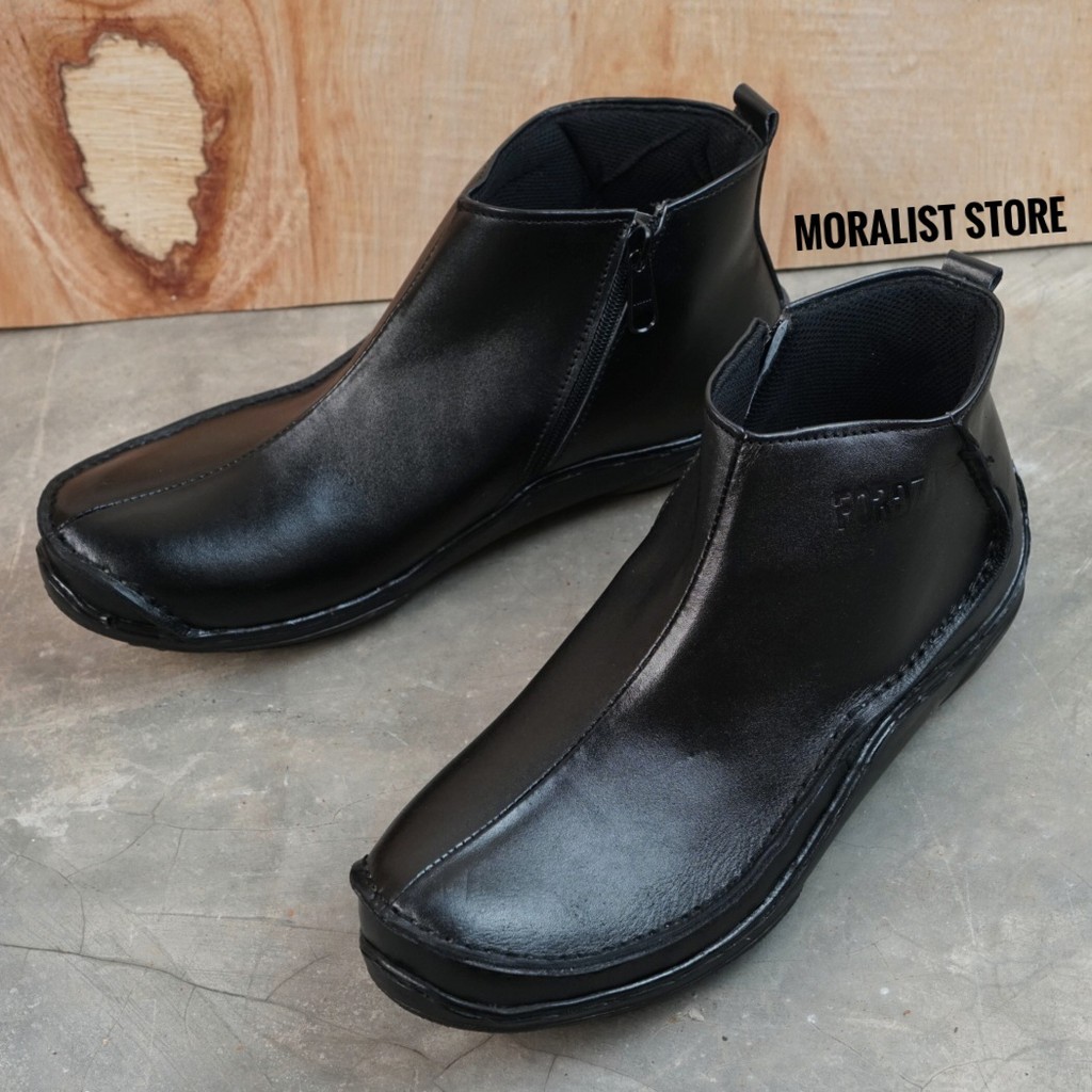 Sepatu Boots Pria Kulit Asli Original Handmade Model Semi Formal M981