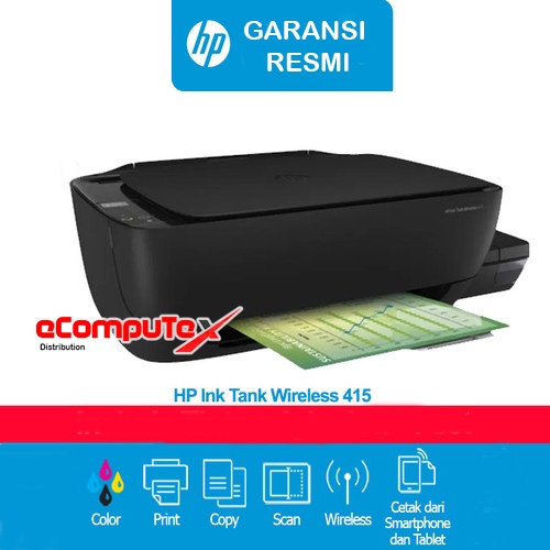 PRINTER HP 415 TANK INFUS ALL   IN ONE WIRELESS / HP415 INK   TANK AIO PRINT SCAN COPY   WIFI - GARANSI RESMI