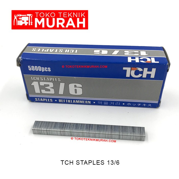 TCH 13/6 Isi Staples Paku Tembak 13 Per 6 Staple Air Nails 6mm