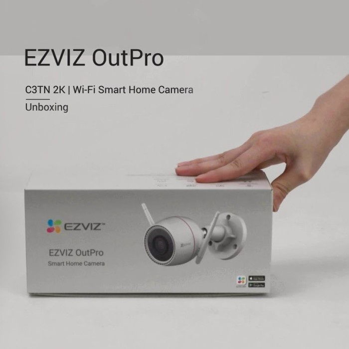 EZVIZ C3TN Outpro 3MP 2K Wifi Smart Ip Cam Home Outdoor Camera Resmi