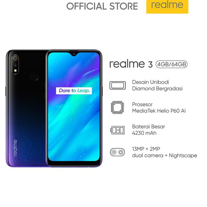 TERMURAH Realme 3 ram 4/64 new READY STOCK