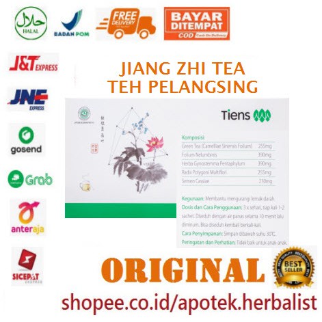 JIANG ZHI TEA TIENS ORIGINAL | TEH PELANGSING