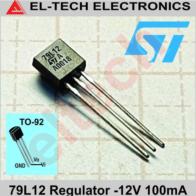 7912 79L12 L79L12 LM79L12 79L L79L LM79L 12 Voltage Regulator -12V elt3ch