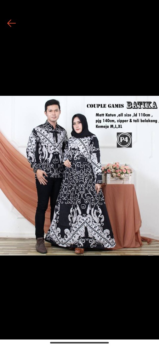 Maura Couple - Sania Ruffle Batik Couple Ori Ndoro Jowi Dnt Garansi Termurah  2593
