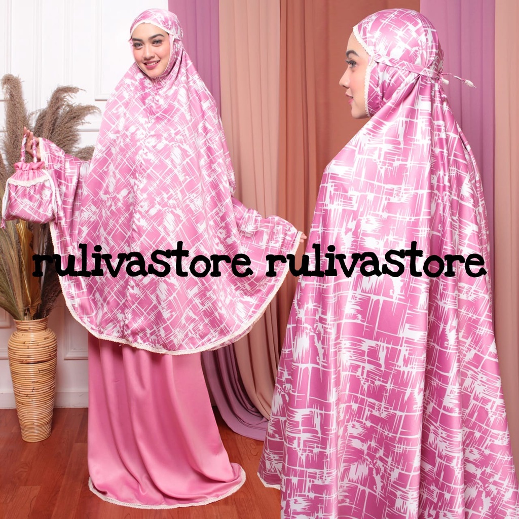 MUKENA ZOYA SATIN PREMIUM FREE TAS CANTIK TALI KEPANG MUKENA JUMBO WANITA DEWASA
