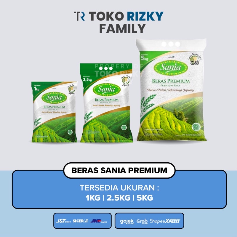 TOKO RIZKY - Sania Beras Premium 5kg 2.5kg 1kg | Beras pulen merk sania | beras pulen sania