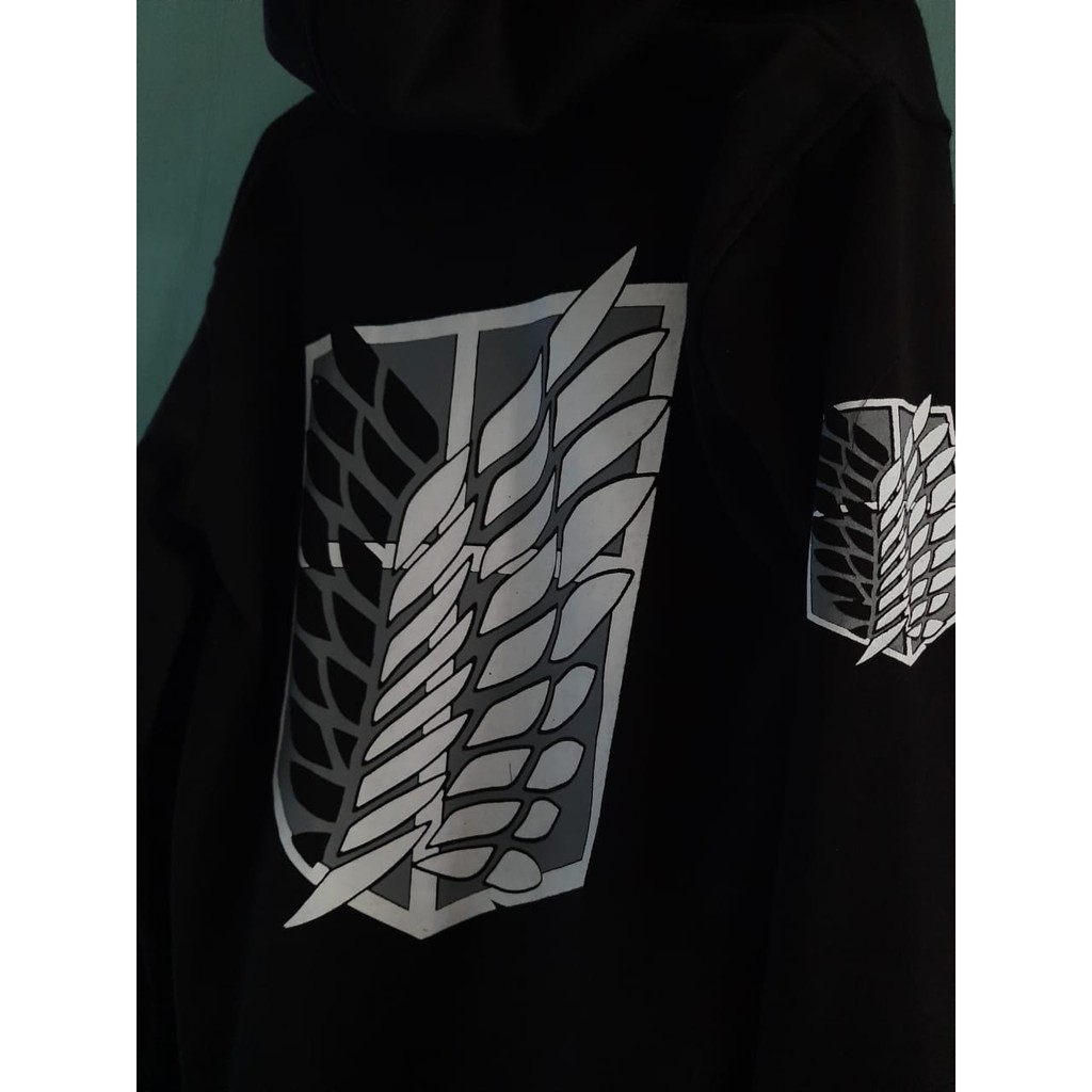 Jaket Anime Attack On Titan Hoodie Sweater ANAK / DEWASA Pria Wanita Terbaru Terlaris