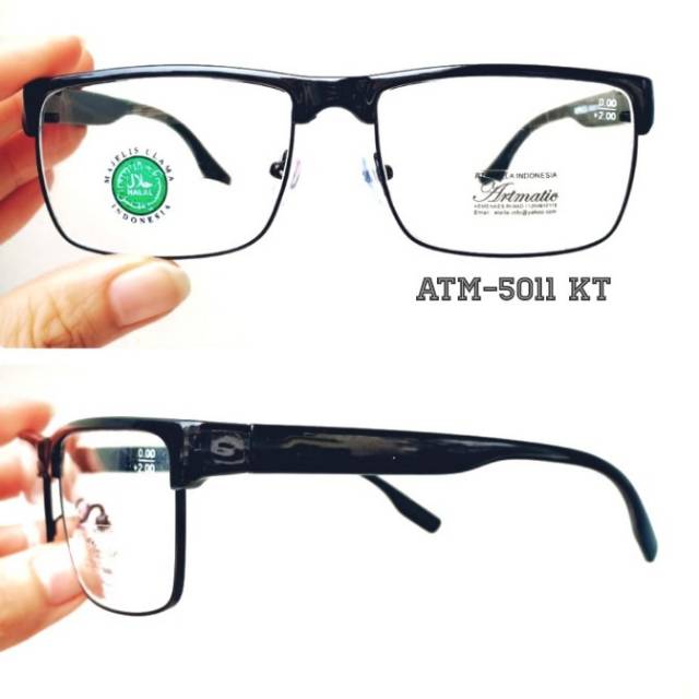 Kacamata Plus Kotak Fokus Dekat Frame Korea Pria Wanita