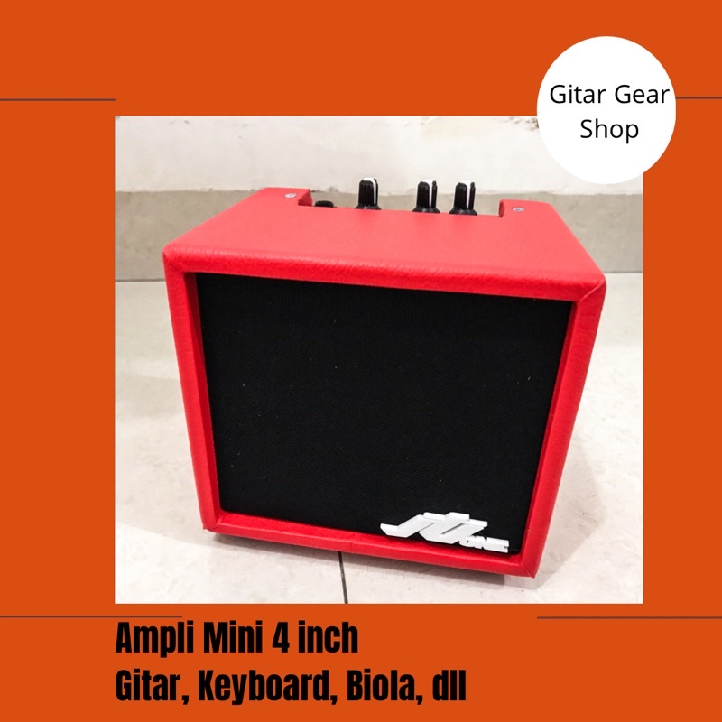 [MERAH] AMPLI GITAR 4 INCH AMPLIFIER GITAR 4 INCH SPEAKER GITAR AMPLI KEYBOARD AMPLIFIER JTJ ONE AMPLI JTJ ONE AMPLI JTJ ONE 4 INCH