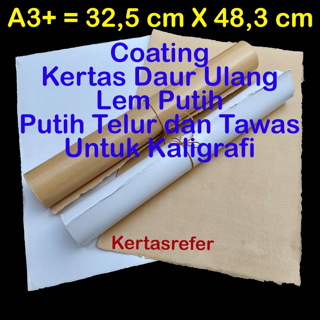 

Coating Kertas Daur Ulang Dan Kertas Pabrik Untuk Kaligrafi Sering Disebut Kertas Ahar / Muqohar