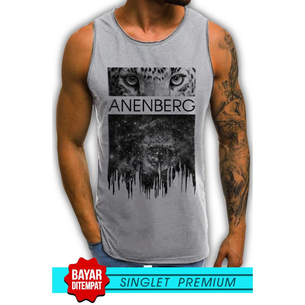 SINGLET LEKBONG PRIA (ANENBERG) / SINGLET LEKBONG GYM /LEKBONG / SINGLET/KAOS DALAM PRIA/KUTANG