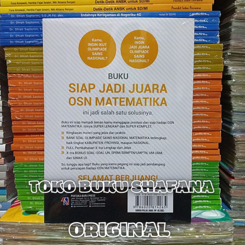 Buku OSN MATEMATIKA SMA : Kumpulan Soal Siap jadi Juara Terlengkap Pustaka Baru Press