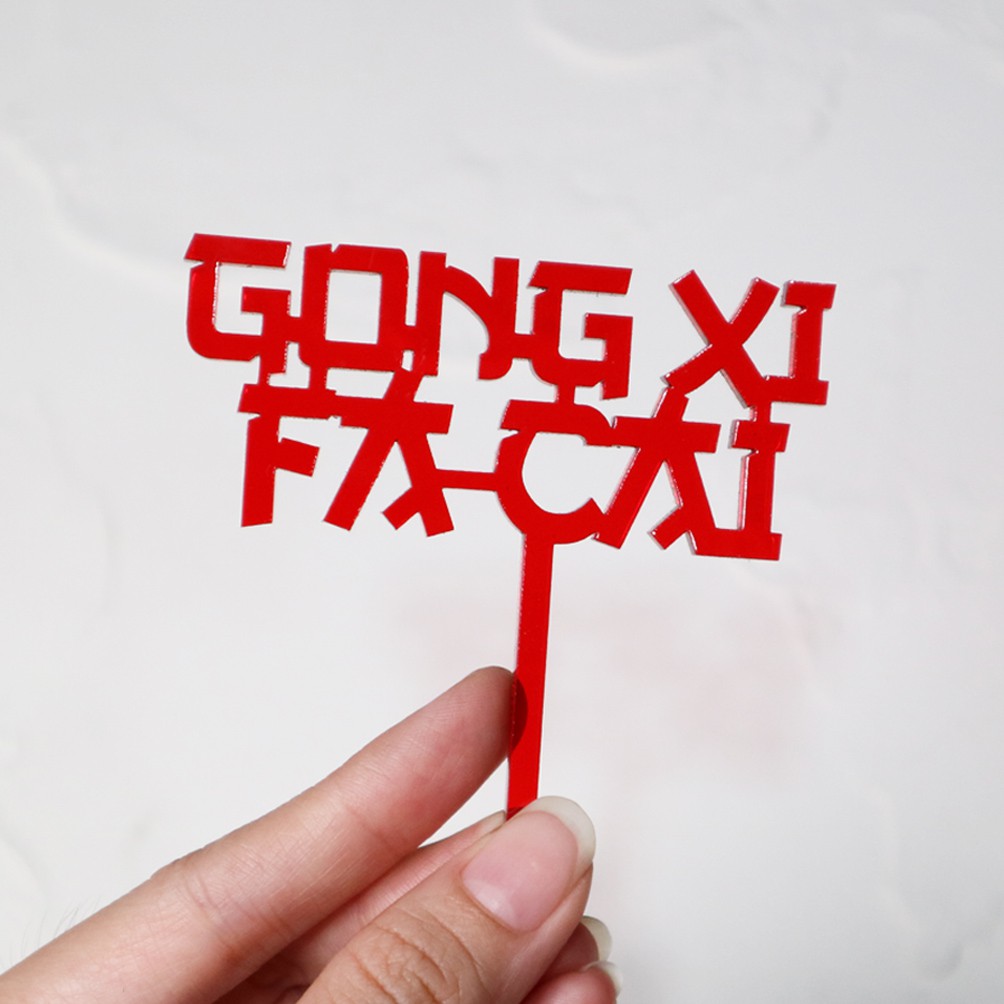 Cupcake Topper Imlek Mini Sincia Caketopper Kue Hiasan Chinese New Year Dekorasi Cake Topper Akrilik