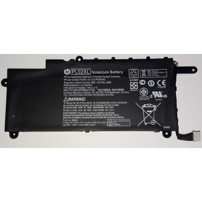 ORIGINAL BATERAI HP PAVILION 11-N X360 11 X360 PL02XL HSTNN-LB6B ORI