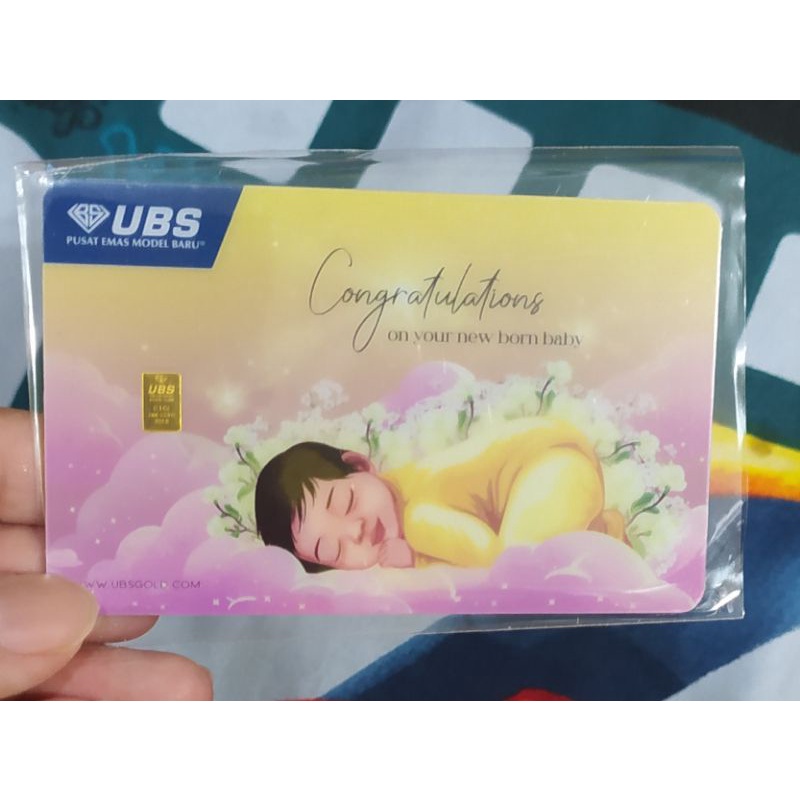Gift UBS Gold 0,1 Gram Baby Born
