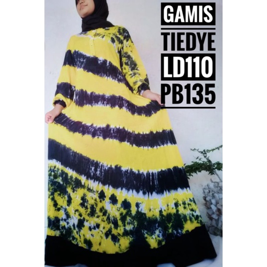 GAMIS TIE DYE / MAXI DRESS / BUSANA MUSLIM